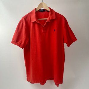 Ralph Lauren Polo Short Sleeve Orange T Tee Shirt, Size Large